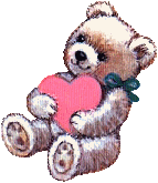 Gif animé coeur ours